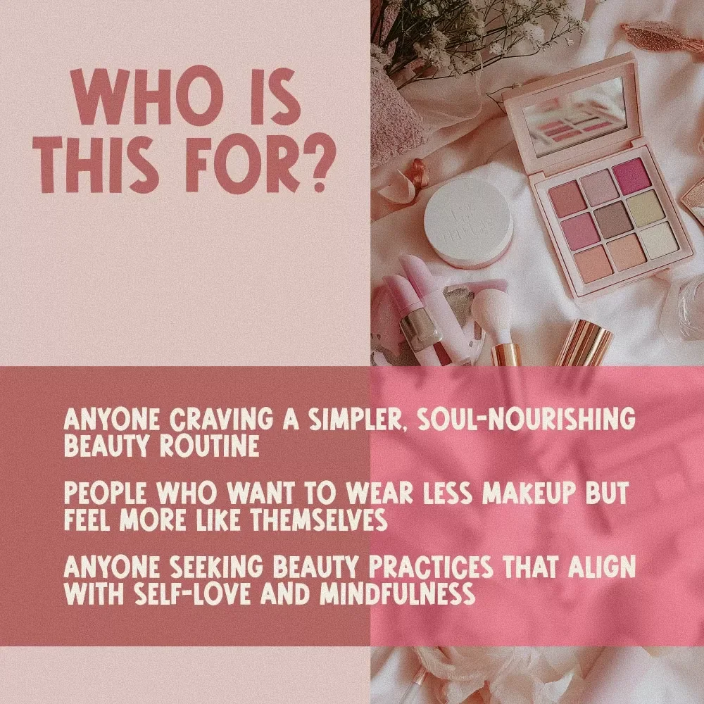The Demure Mindful Makeup Checklist: Soft, Simple, and Soulful Beauty | Digital Download for Conscious Beauty Routines | Minimalist, Natural, Demure Mindful Makeup Guide