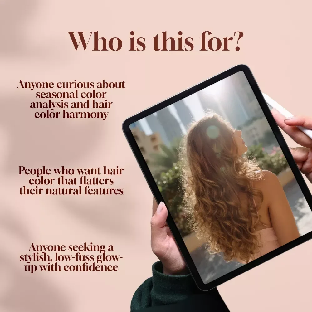 Glow Naturally with Cool Summer Hair Colors | Cool Summer Hair Color Digital Guide | Seasonal Color Analysis eBook