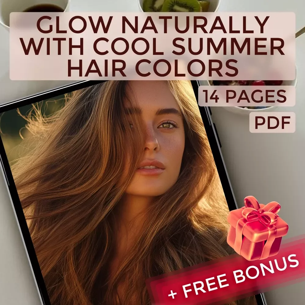 Glow Naturally with Cool Summer Hair Colors | Cool Summer Hair Color Digital Guide | Seasonal Color Analysis eBook