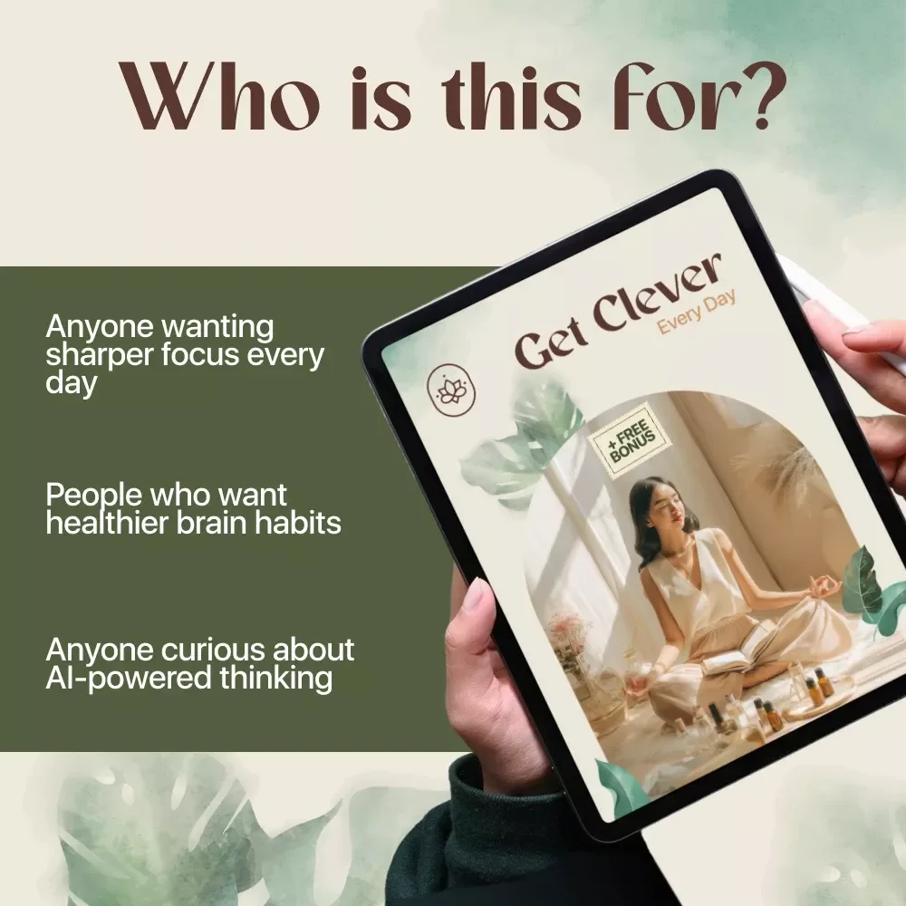 Get Clever Every Day | Brain-Boosting Daily Routine eBook | Focus, Productivity & Mind Power Guide | Digital Download