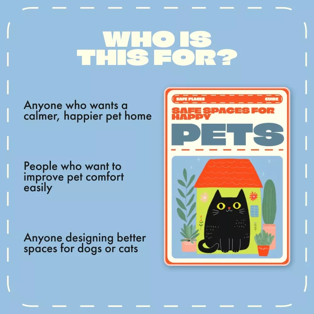 Safe Spaces for Happy Pets | Pet Care eBook, Digital Download, Guide for Creating Calming Pet Environments, AI Ideas for Comfort & Safety