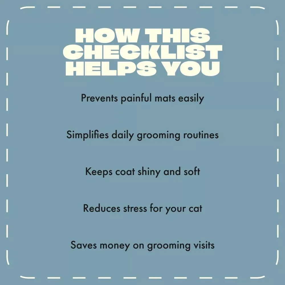 How to Prevent Matting in Long-Haired Cats | Digital Download Guide & Grooming Checklist for Cat Owners | Feline Coat Care eBook for Soft, Healthy, Mat-Free Fur