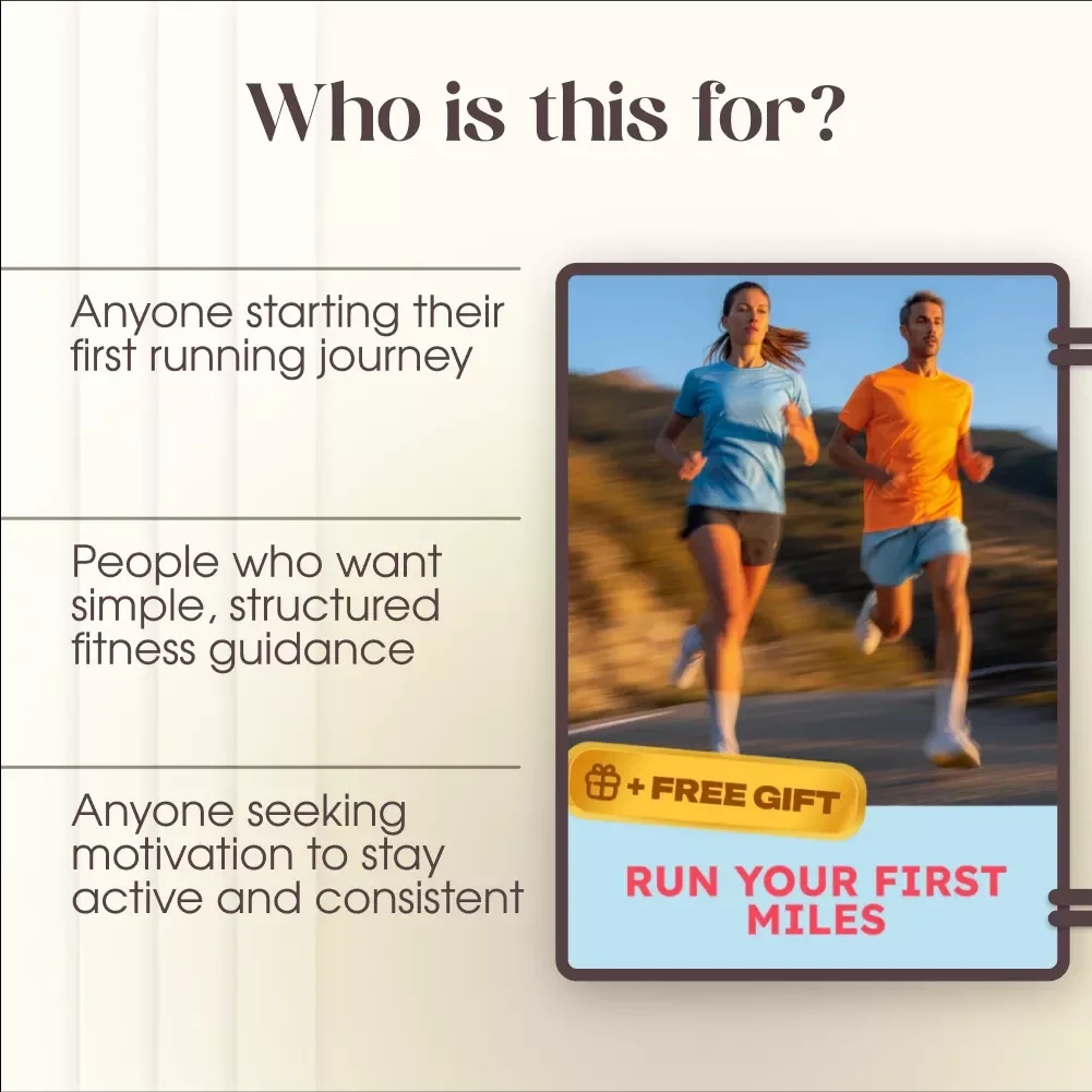 Run Your First Miles | Beginner Running Guide for Fitness, Motivation & AI-Powered Progress | Digital Download for New Runners, Couch to 5K Starter Plan, Wellness & Exercise Ebook