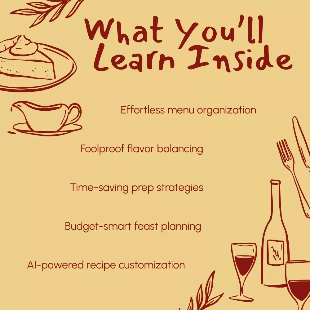 Thanksgiving Menu Mastery | Best Way to Balance Thanksgiving Menu | Digital eBook for Perfect Holiday Meal Planning