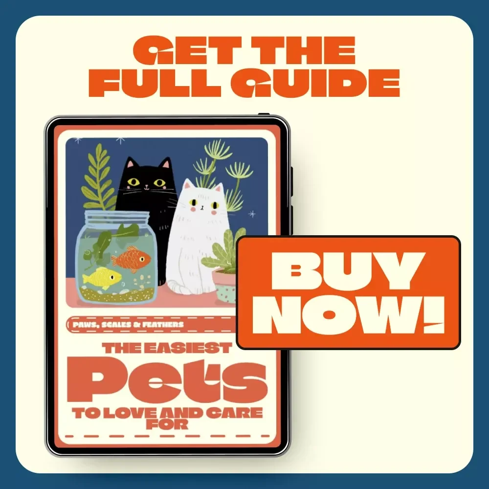 Paws, Scales & Feathers: The Easiest Pets to Love and Care For | Low-Maintenance Pet eBook Guide | Discover What Pet Is Easiest to Care For | Digital Download for Beginners and Families