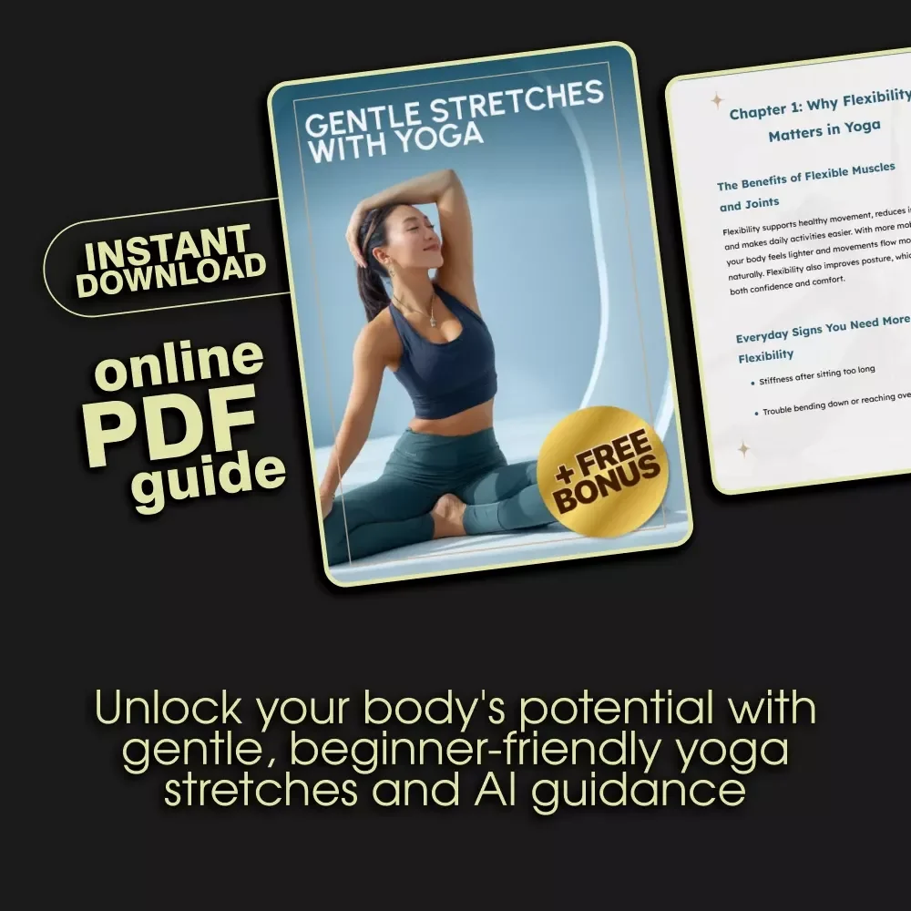 Gentle Stretches With Yoga: A Beginner-Friendly Digital Guide for Flexibility | Easy Yoga Poses for Home Practice