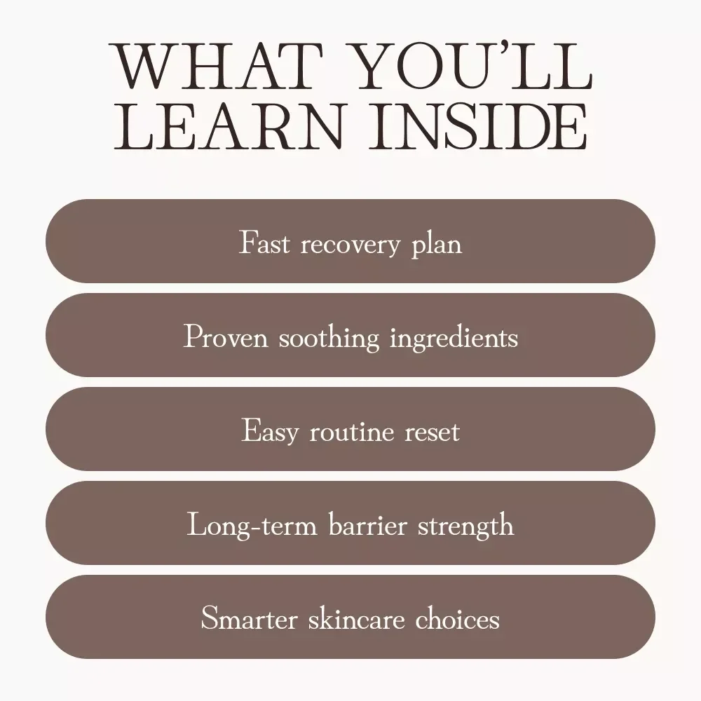 Healing Your Skin Barrier After Over-Exfoliation | Digital Skincare Recovery Guide for Sensitive, Damaged, or Irritated Skin | How to Repair Skin Barrier After Over-Exfoliation eBook