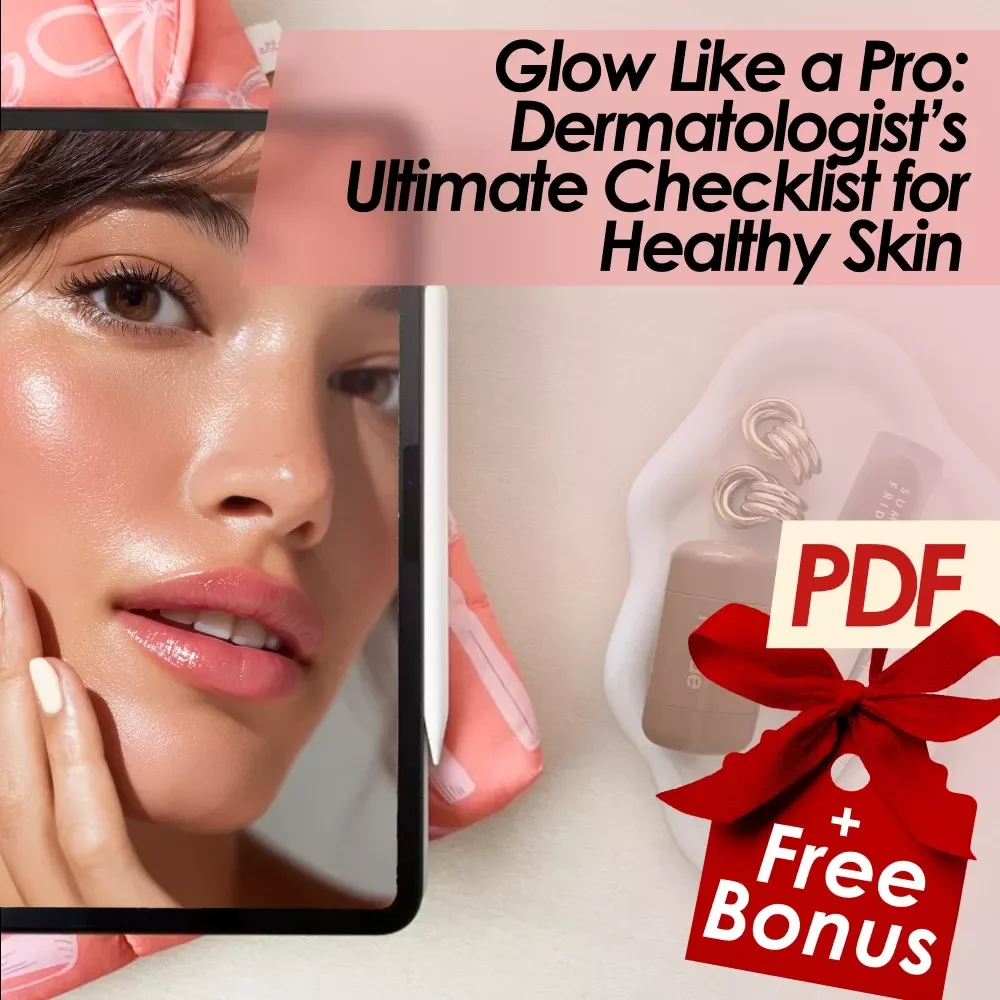 Glow Like a Pro: Dermatologist’s Ultimate Checklist for Healthy Skin | Dermatologist Tips for Healthy Skin | Skincare eBook | Digital Download Guide
