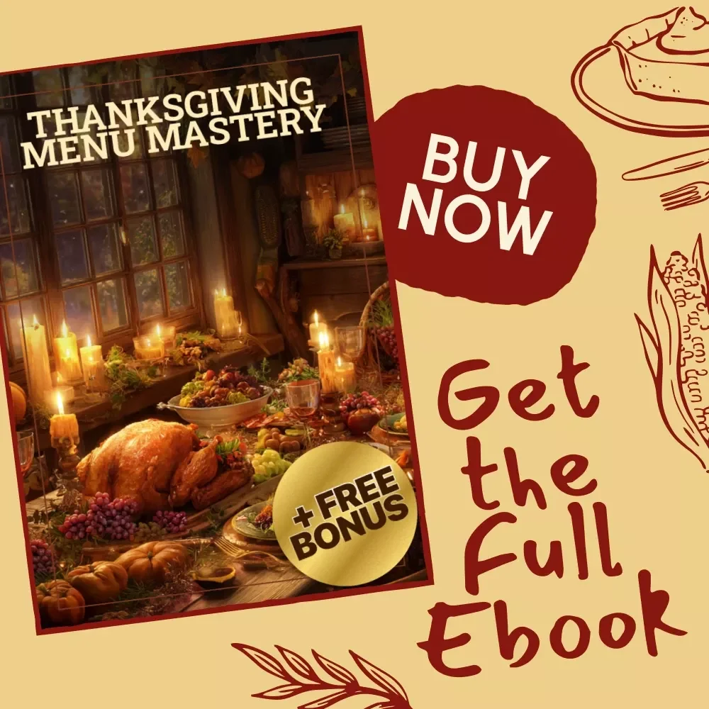 Thanksgiving Menu Mastery | Best Way to Balance Thanksgiving Menu | Digital eBook for Perfect Holiday Meal Planning