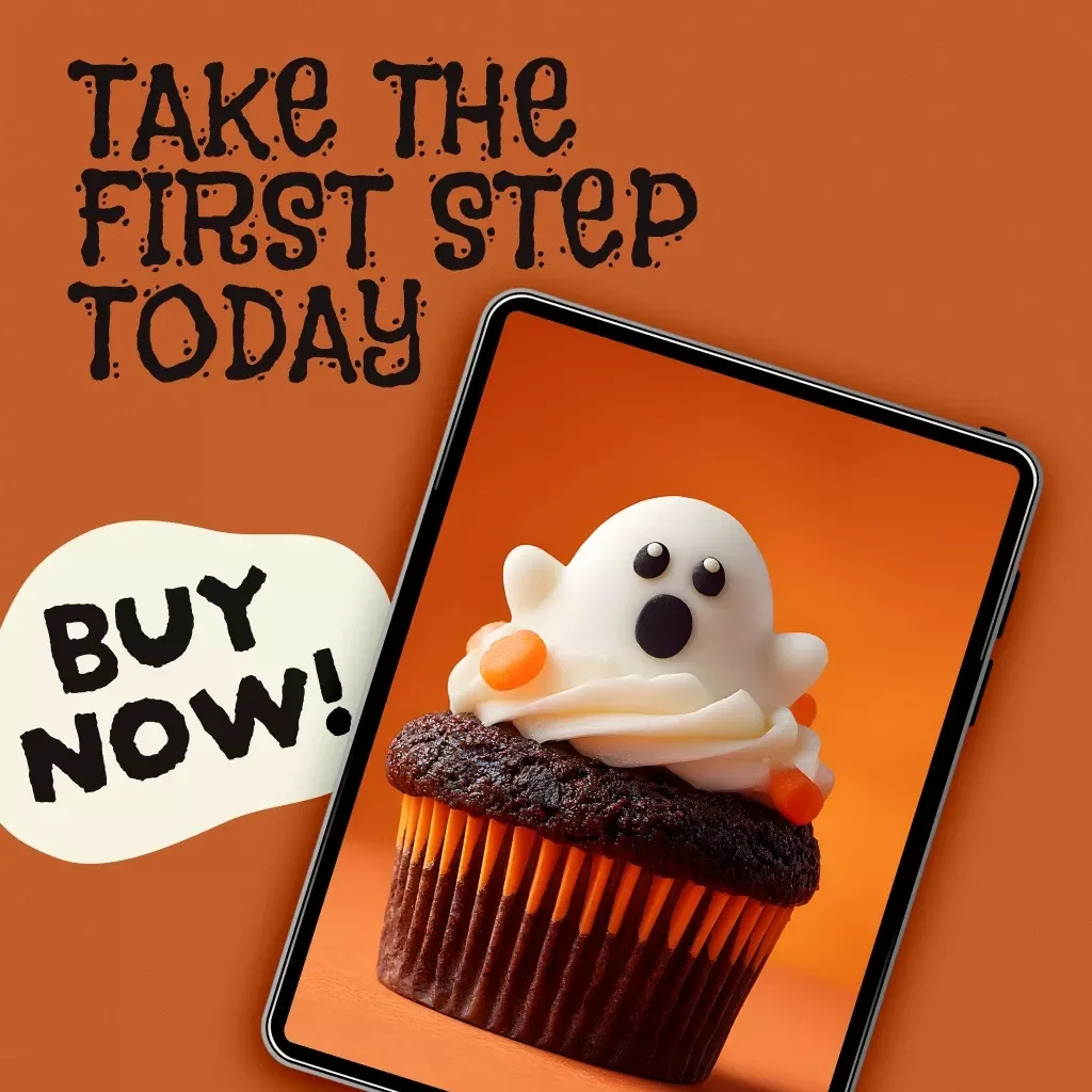 Spooky Cupcake Checklist | Halloween Cupcake Ideas | Digital Download Baking Guide for DIY Parties, Kids & Adults | Fun Spooky Cupcake Ideas eBook & Printable PDF