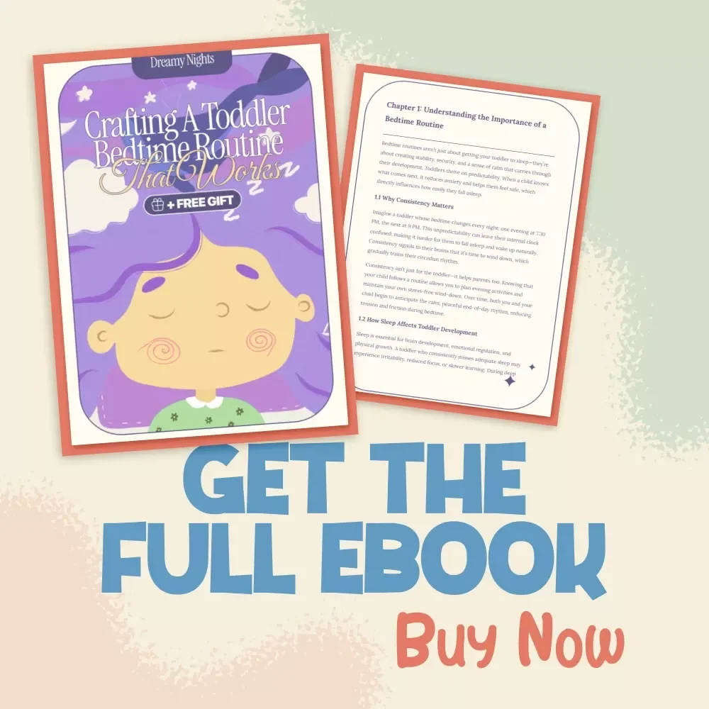 Dreamy Nights: Crafting a Toddler Bedtime Routine That Works | How to Create Bedtime Routine for Toddlers | Gentle Sleep Training eBook for Parents