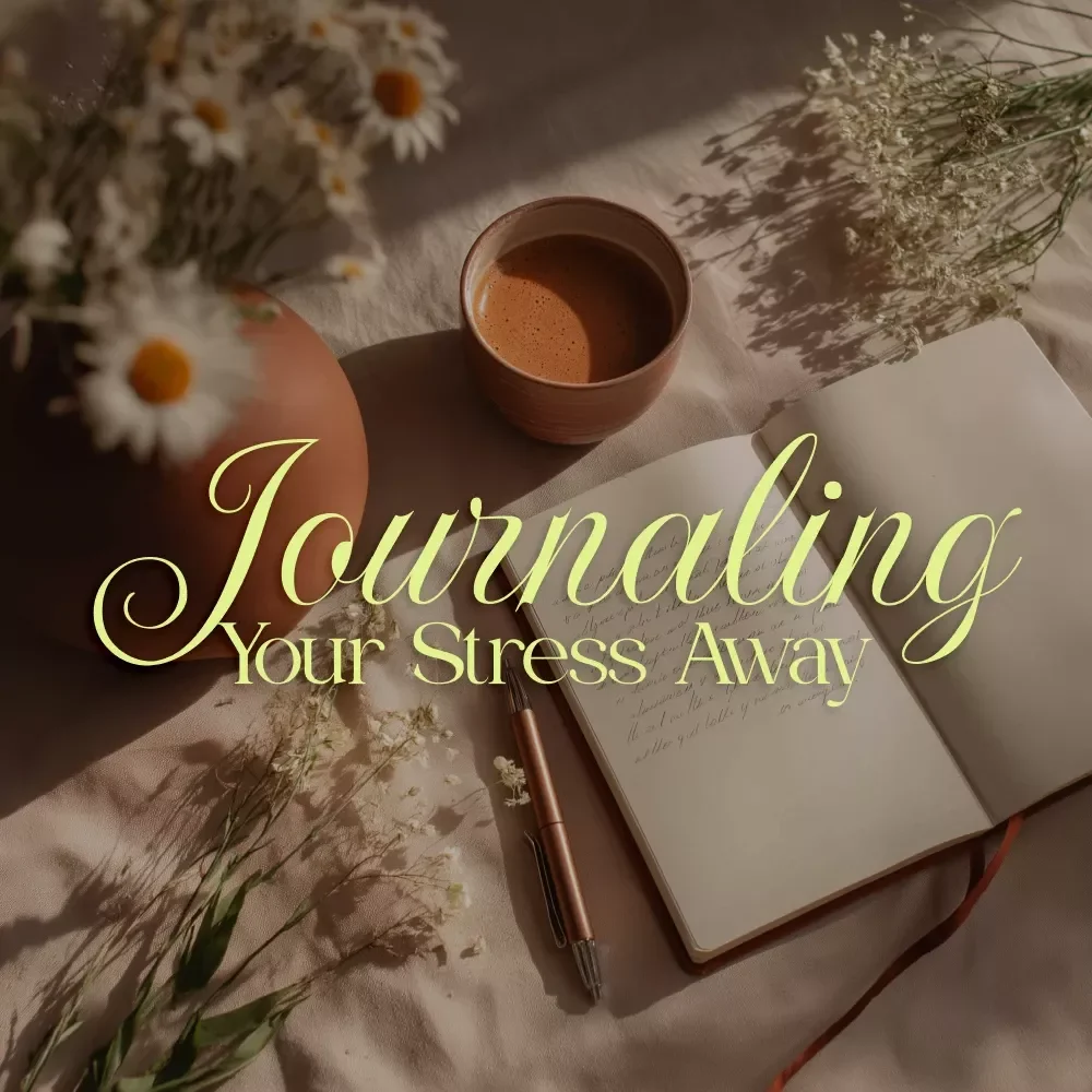 Journaling Your Stress Away Checklist | Stress Relief Journal Guide | Digital Download eBook for Self Care & Mental Wellness