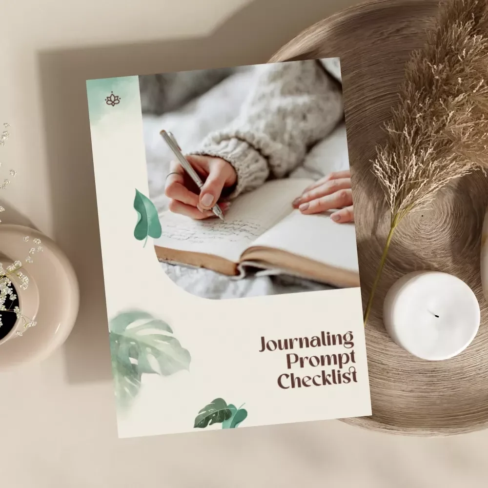 Journaling Prompt Checklist | Mindful Writing Prompts for Emotional Regulation & Self-Reflection | Digital Download