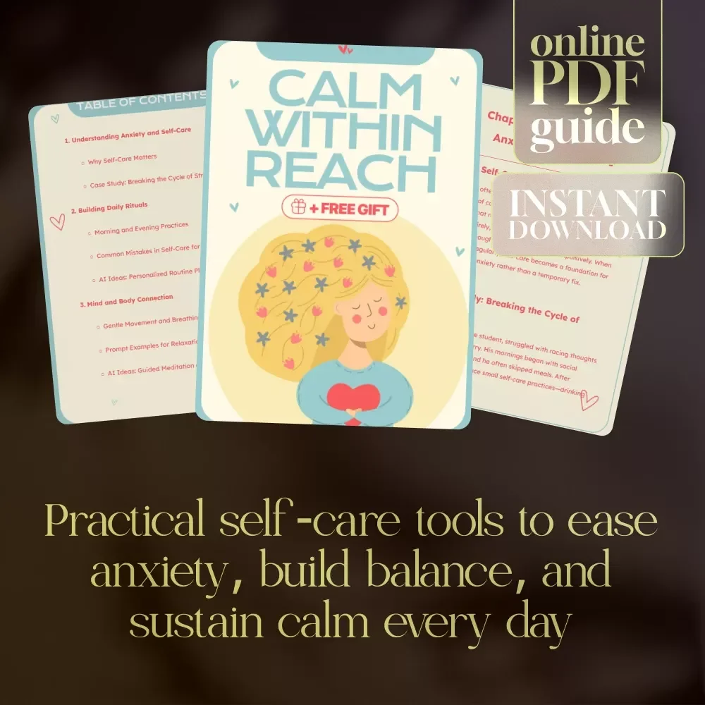 Calm Within Reach | Guide to Self-Care Routines for Anxiety Relief, Daily Rituals, and Long-Term Balance