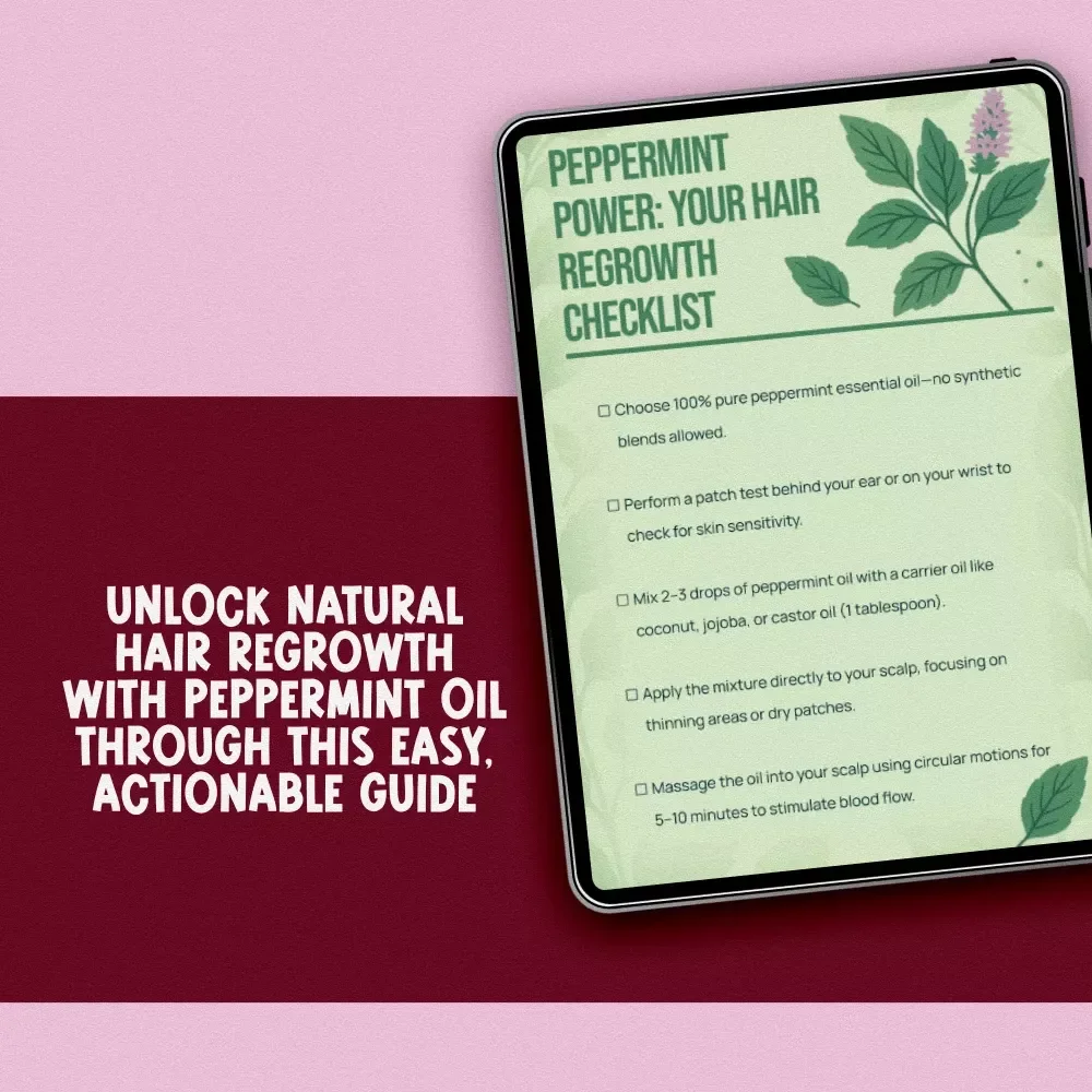 Peppermint Power: Your Hair Regrowth Checklist - Natural Solution for Thinning Hair with Peppermint Oil