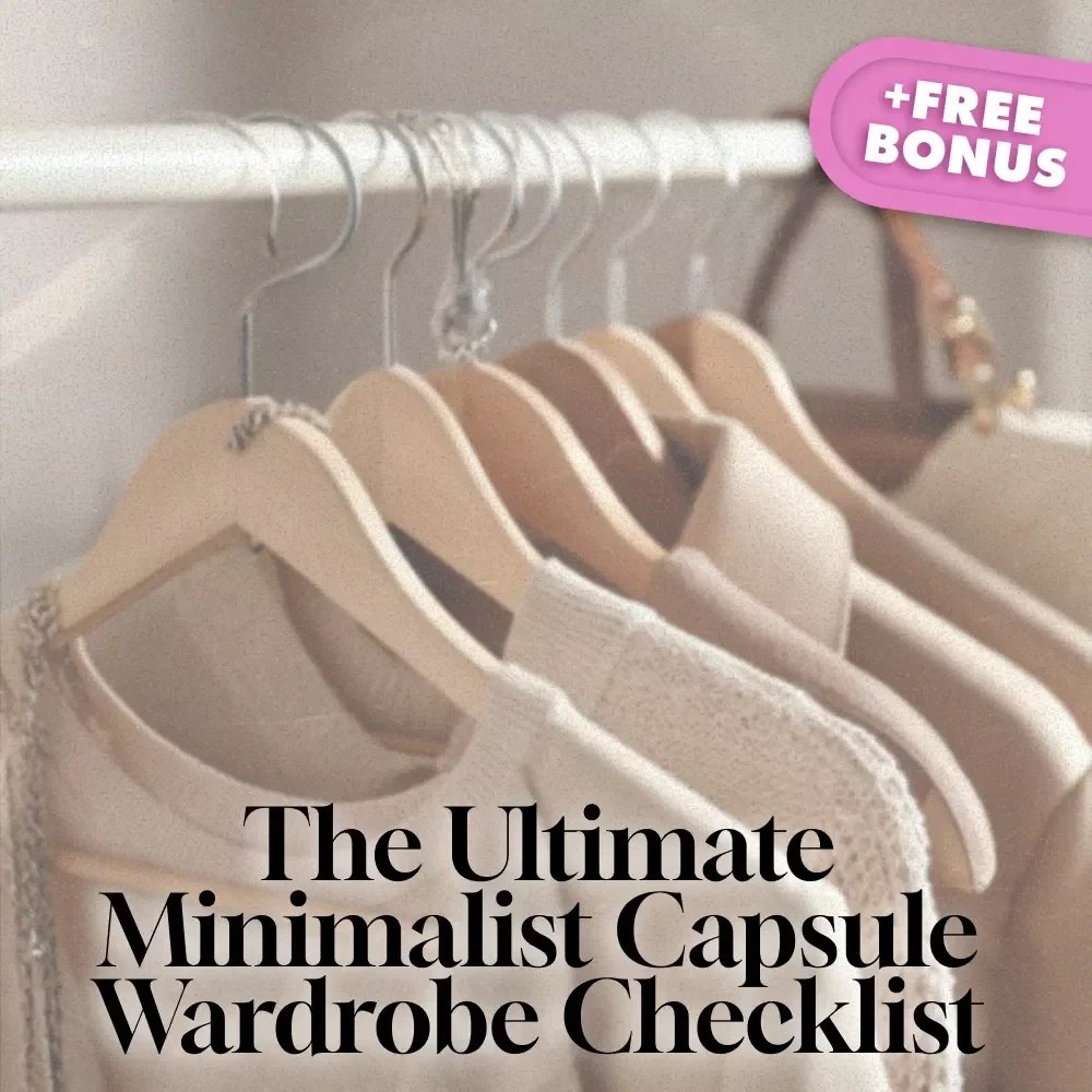 The Ultimate Minimalist Capsule Wardrobe Checklist | Printable Capsule Wardrobe Planner | Digital Download PDF | Minimalist Closet Guide