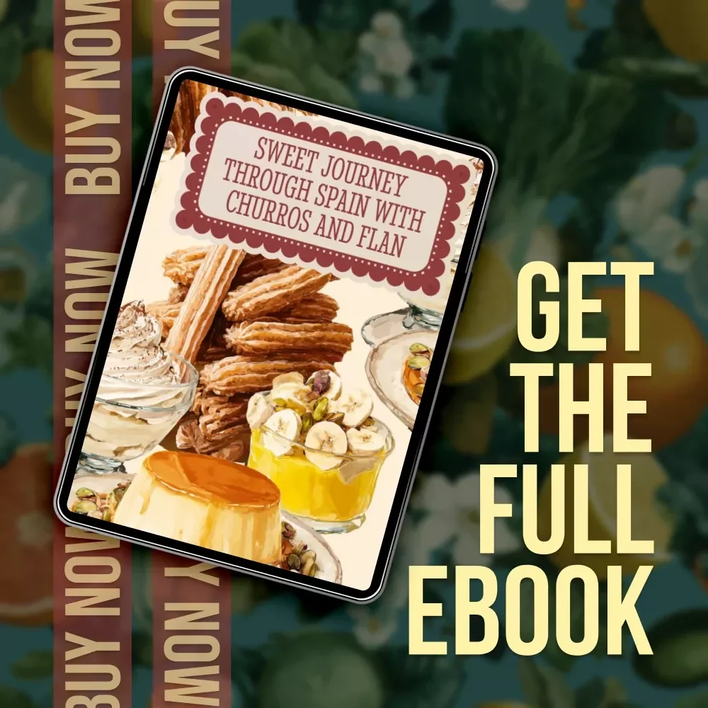 Sweet Journey Through Spain with Churros and Flan | Spanish Dessert eBook Guide | Digital Download for Authentic Recipes, Culture & History
