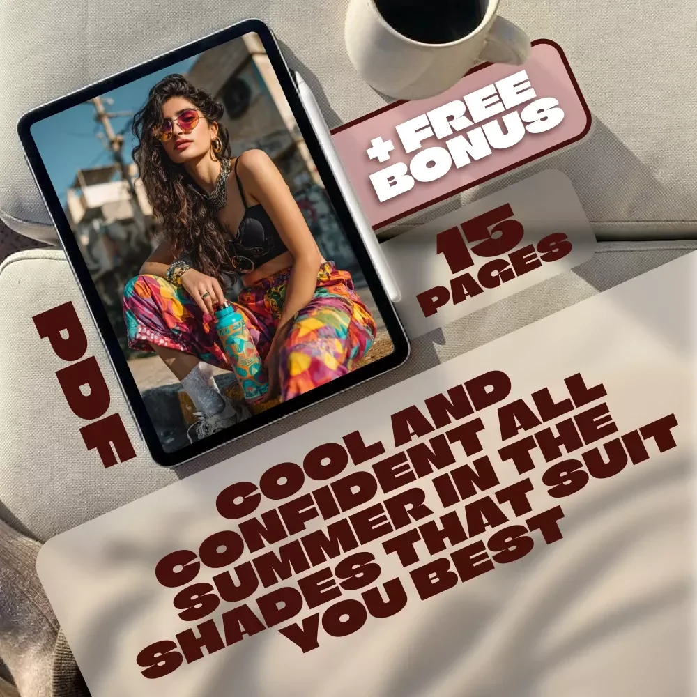 Cool and Confident All Summer in the Shades That Suit You Best – Digital Guide for Cool Summer Color Palette Clothes | Seasonal Color Analysis eBook | Cool Summer Capsule Wardrobe PDF