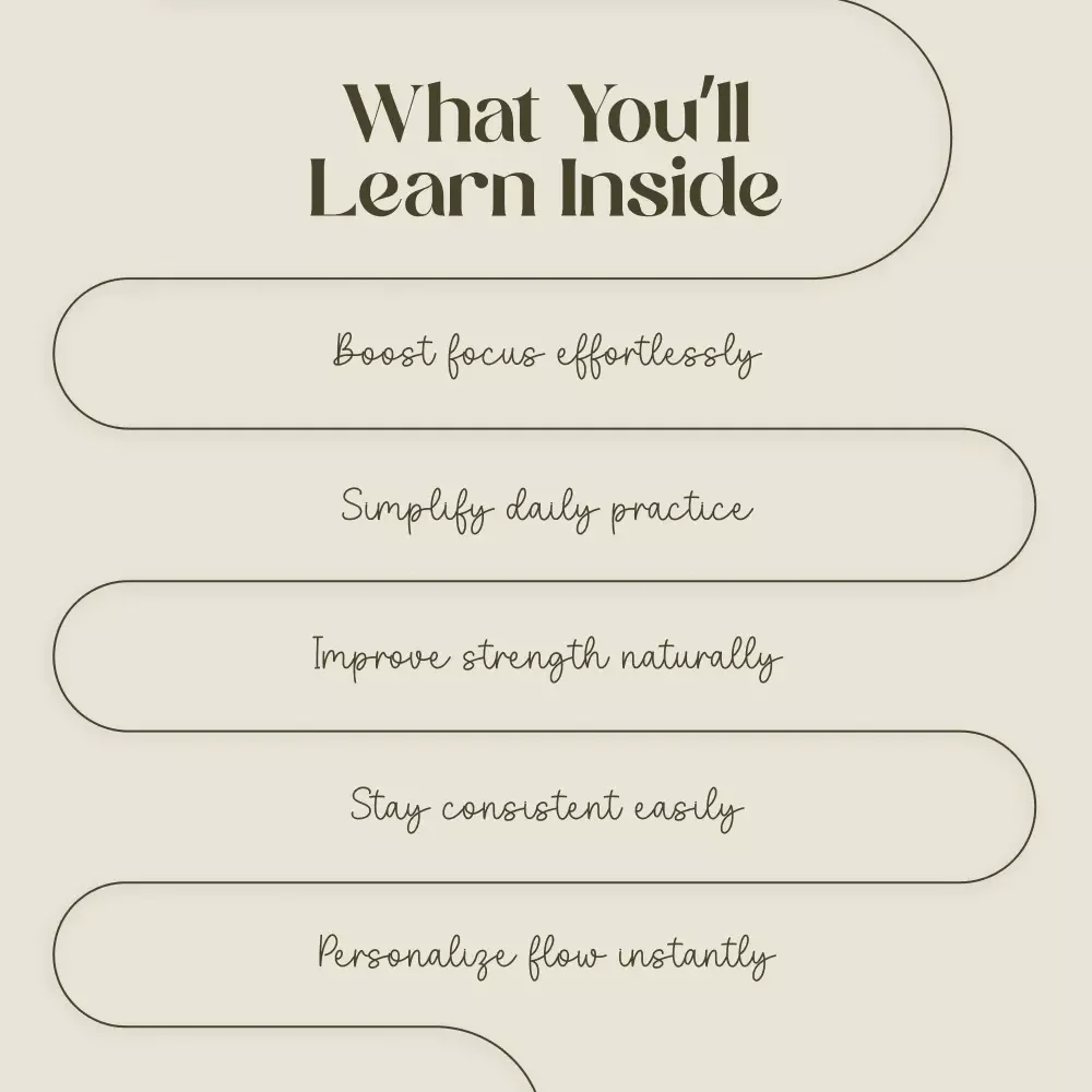 The Power Yoga Checklist | Digital Download for Yogis | Power Yoga Guide & Practice Planner | Wellness, Balance & Strength Routine