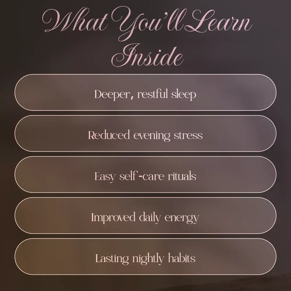 Rest Easy with Night Self-Care | Digital Guide to Build a Relaxing Night Self Care Routine, Sleep Practices, Journaling & Mindful Evening Habits