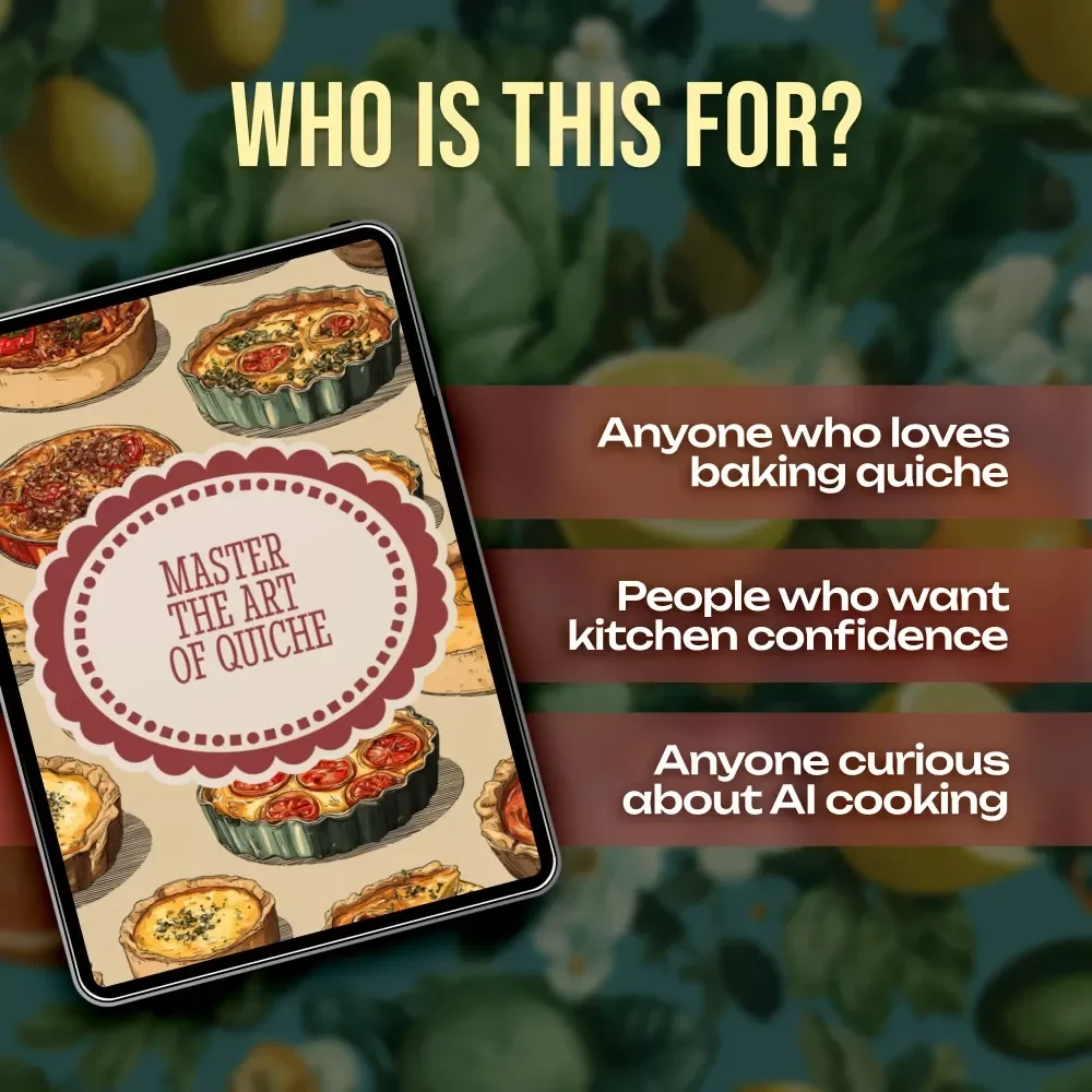 Master the Art of Quiche | Digital Guide | eBook for Perfect Homemade Quiche Recipes, Tips, and Step-by-Step Cooking Instructions