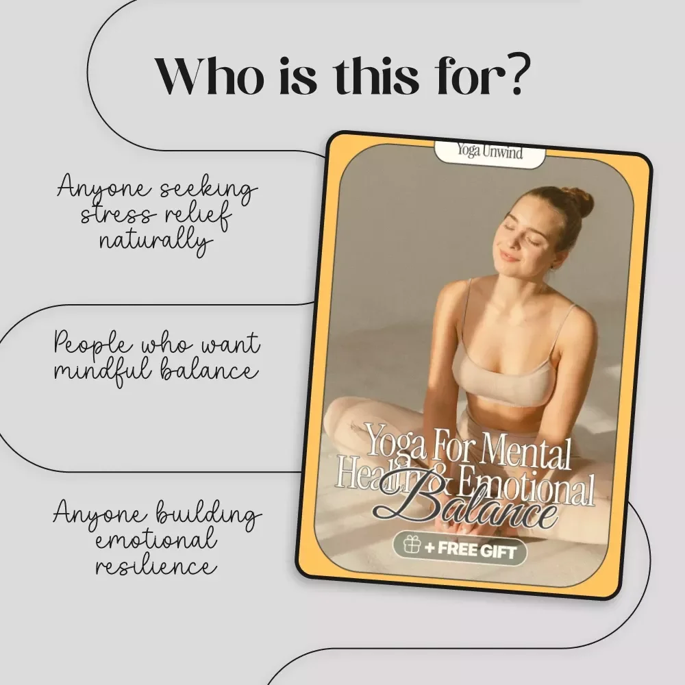 Yoga for Mental Health & Emotional Balance | Digital eBook | Mind-Body Wellness Guide for Stress Relief, Anxiety Support & Emotional Healing