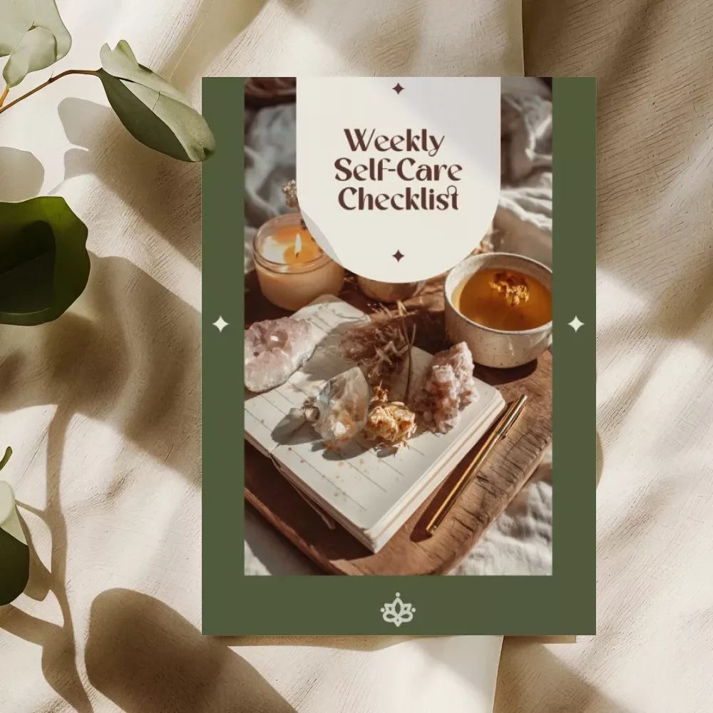 Weekly Self-Care Checklist - Printable Digital Guide for Personal Wellness and Daily Self-Care Routine