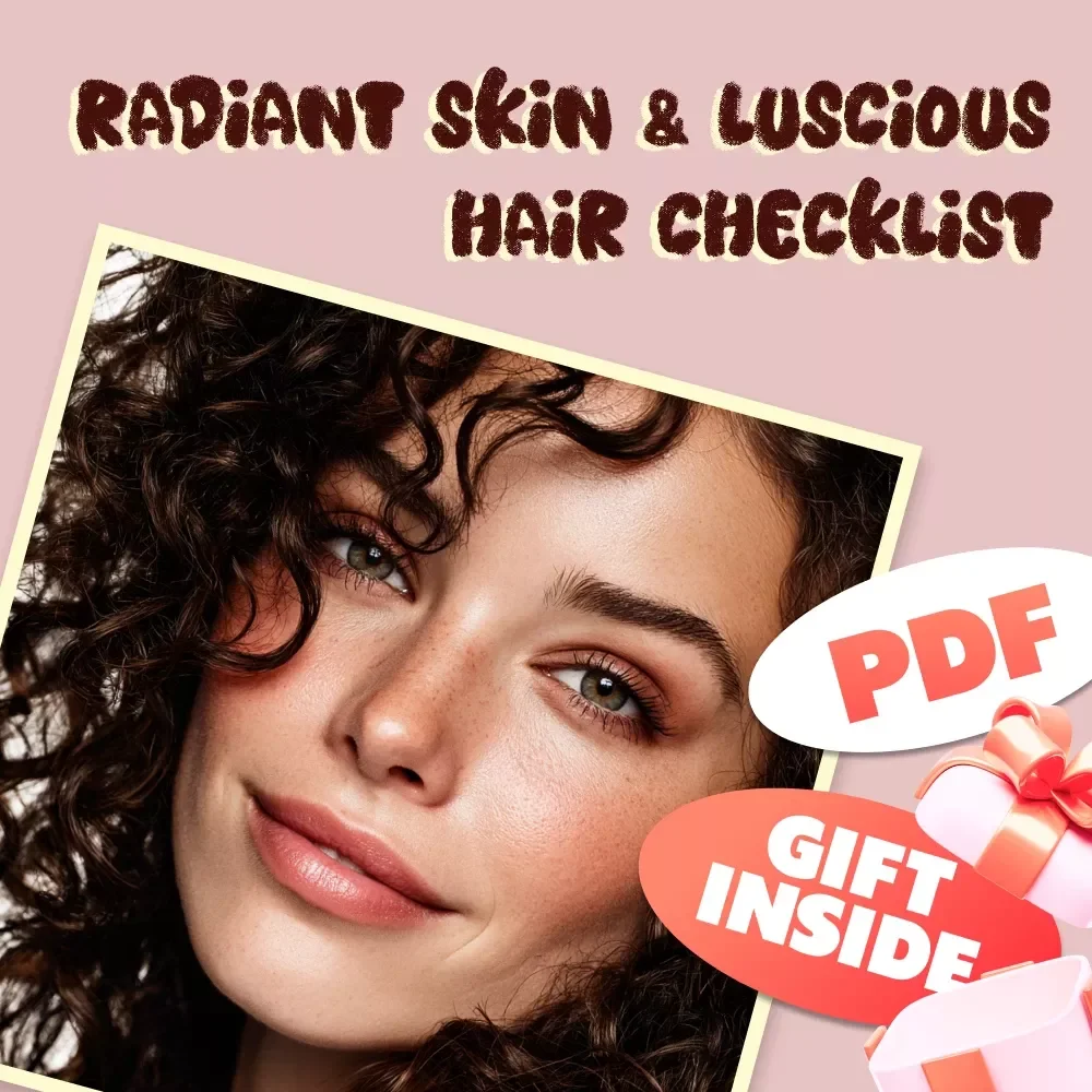 Glow-Up Fuel: Your Ultimate Checklist for Radiant Skin & Luscious Hair | Best Foods for Beautiful Skin and Hair | Printable Wellness Guide
