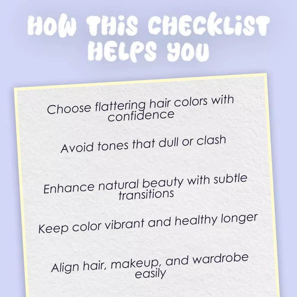 The Ultimate True Summer Hair Color Checklist: Shine with Cool, Soft, and Effortless Elegance | Seasonal Hair Color Guide | True Summer Hair Color Chart | Instant Download