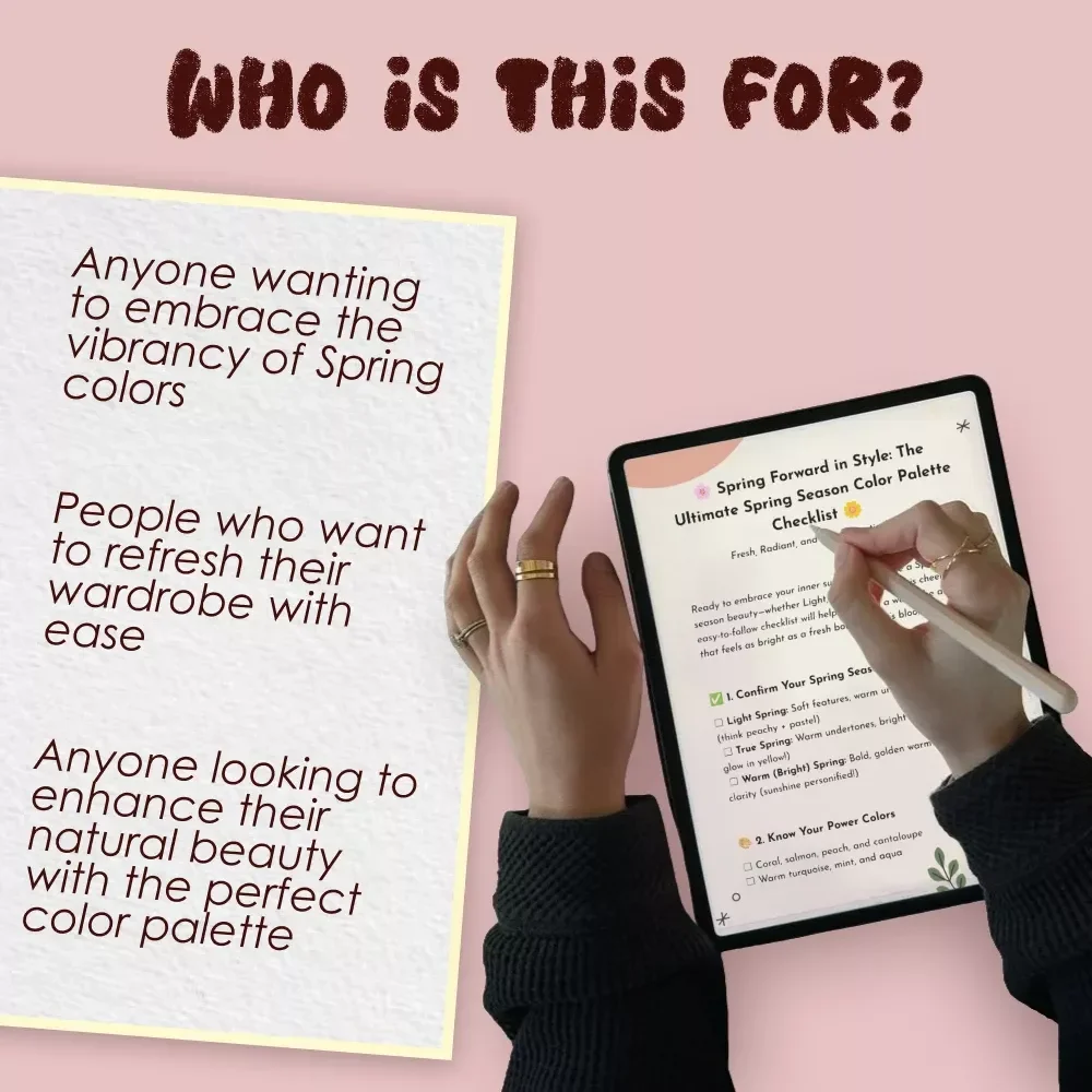Spring Forward in Style: The Ultimate Spring Season Color Palette Checklist – Brighten Your Wardrobe with Fresh Spring Colors