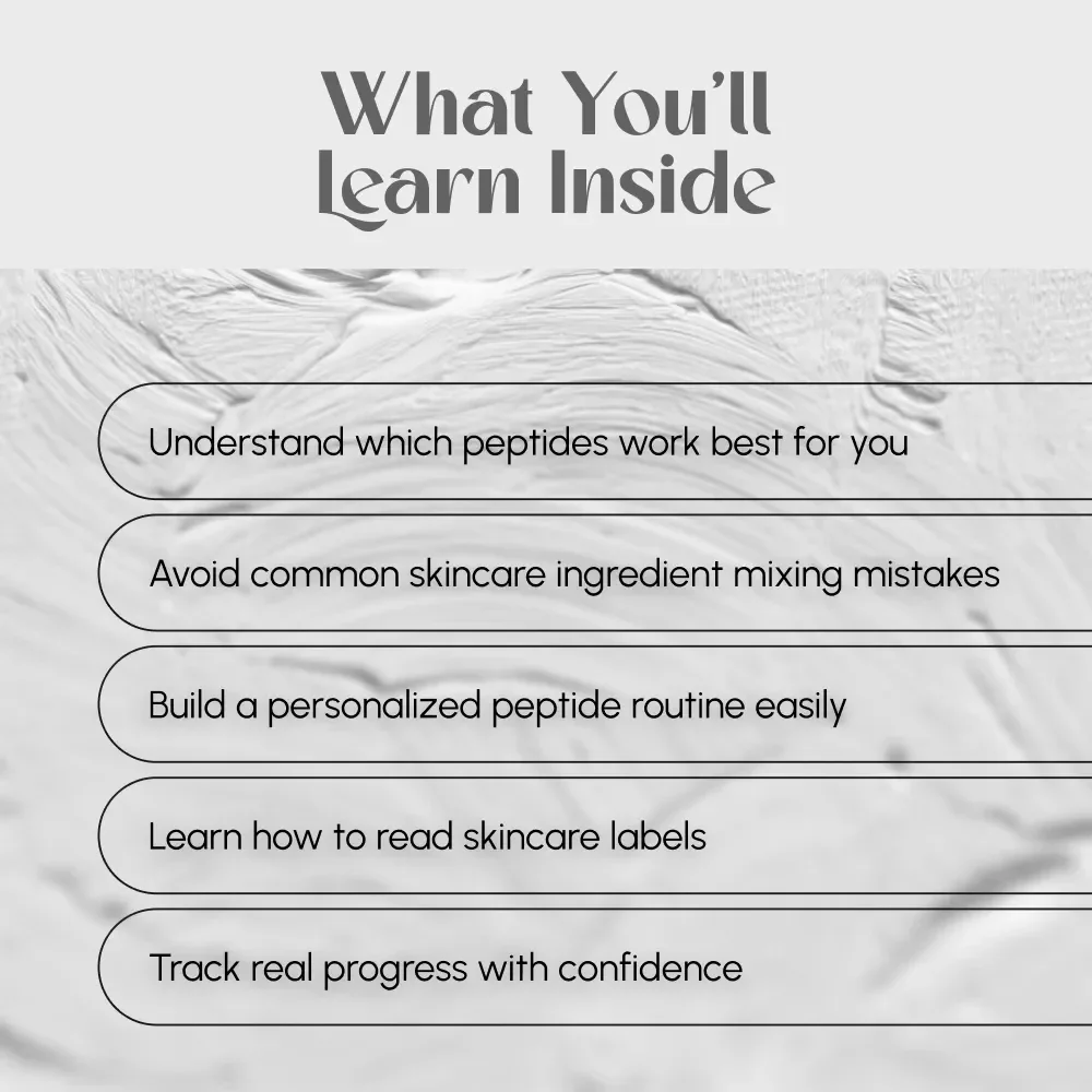 Peptide Power: Unlocking Youthful Skin Naturally | Skincare Guide for Glowing Complexion | Digital Download eBook on Peptides for Skin