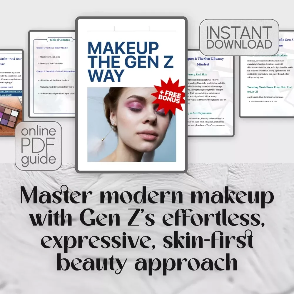 Makeup the Gen Z Way – Digital Guide to Gen Z Makeup | Clean Beauty, Self-Expression, & Effortless Routines