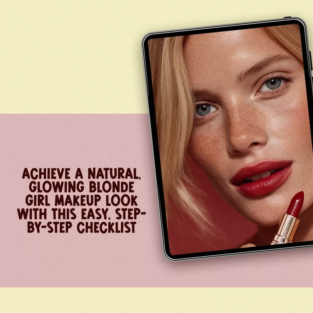 The Ultimate Natural Blonde Girl Makeup Checklist – Effortless Glow for Blonde Girls