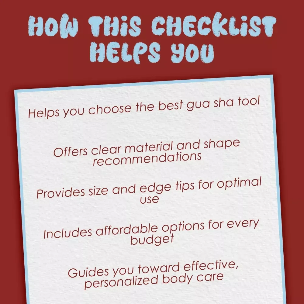 Gua Sha Tools for Body: Easy Checklist - Find the Perfect Tool for Your Body’s Needs