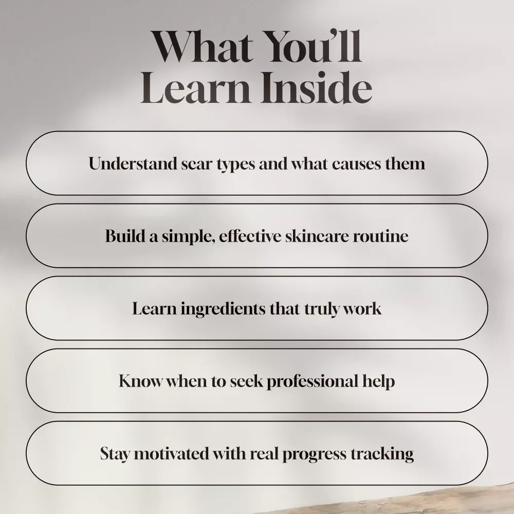 Clear Path: Skincare Strategies for Acne-Scarred Skin | Digital Guide for Skincare for Acne Scarred Skin | Acne Scar Healing eBook | Clear Skin Checklist