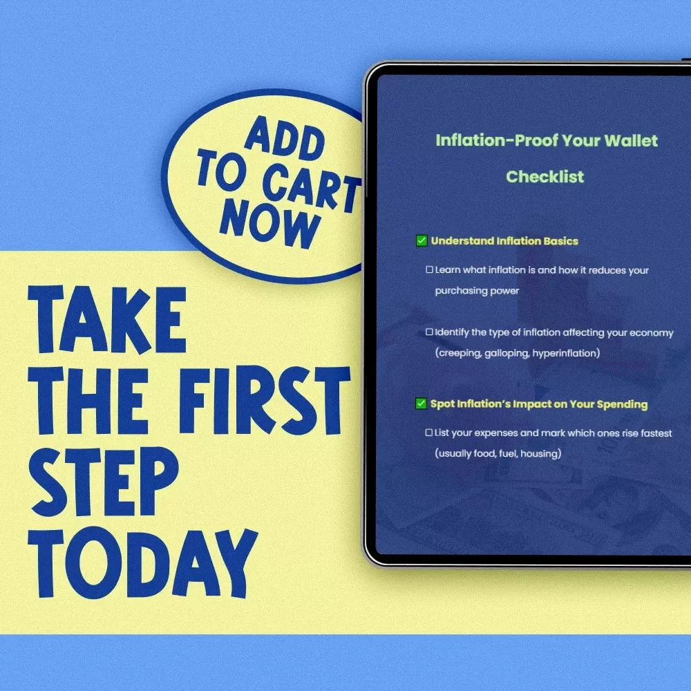 Inflation-Proof Your Wallet Checklist | Budget Smarter with Rising Prices | How to Budget with Inflation Printable Guide