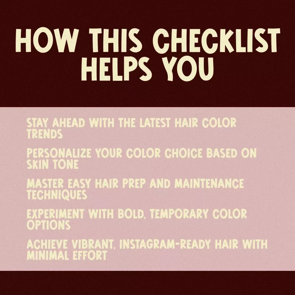 Trend & Transform: The Hair Color Checklist for 2025 - Ultimate Guide to Hair Color Trends, Tips & Aftercare