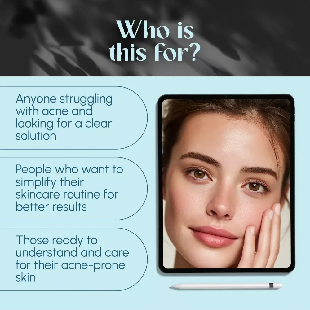 Clear Skin Code: The No-Fluff Guide to Caring for Acne-Prone Skin – Skincare for Acne-Prone Skin eBook
