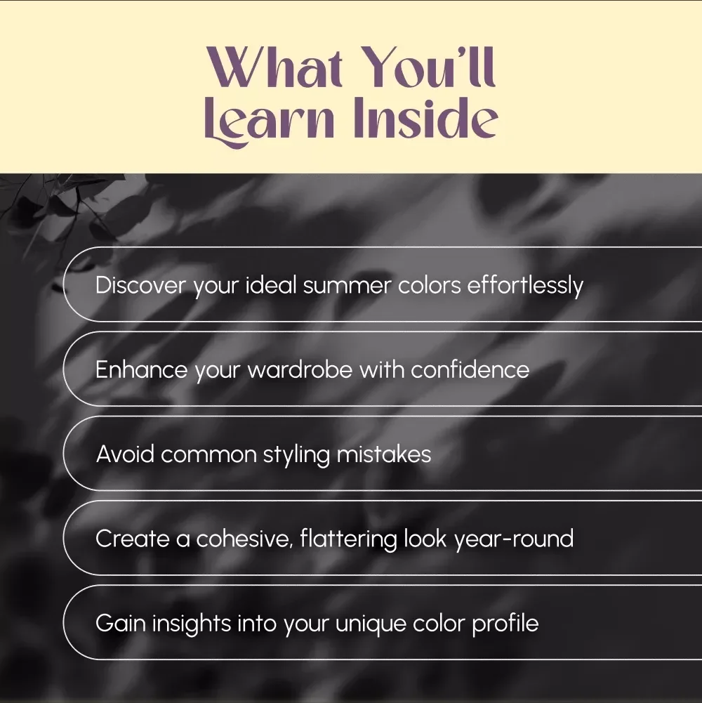 Find Your Cool Glow: A Guide to Summer Season Color Analysis