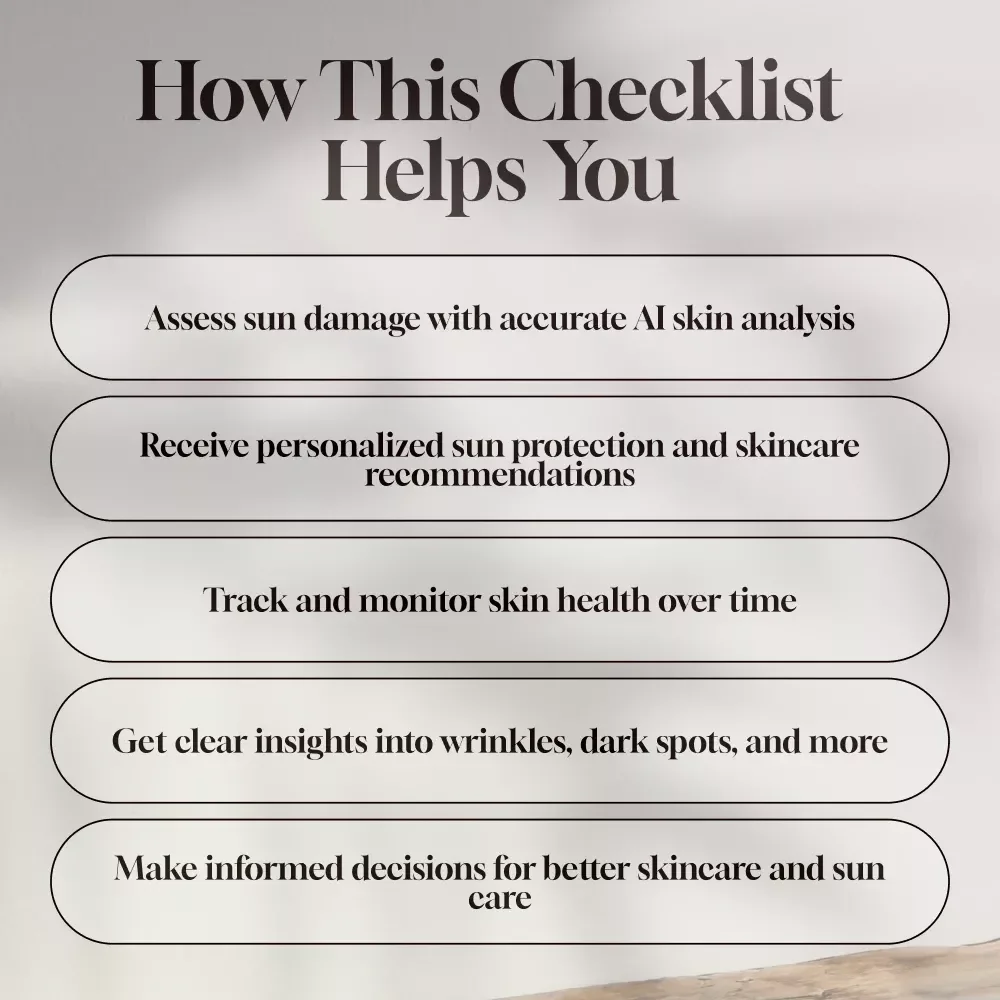AI Skin Analysis for Sun Damage: Essential Checklist | AI Skin Analysis Guide for Sun Protection