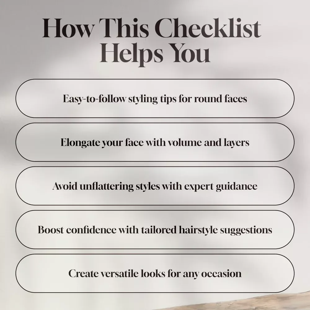 Hair Trends for Round Faces: Your Ultimate Checklist - A Guide to Flattering Hairstyles