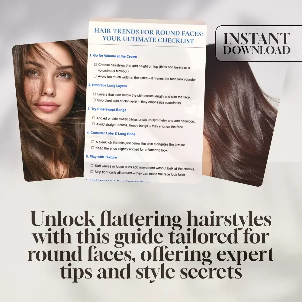 Hair Trends for Round Faces: Your Ultimate Checklist - A Guide to Flattering Hairstyles