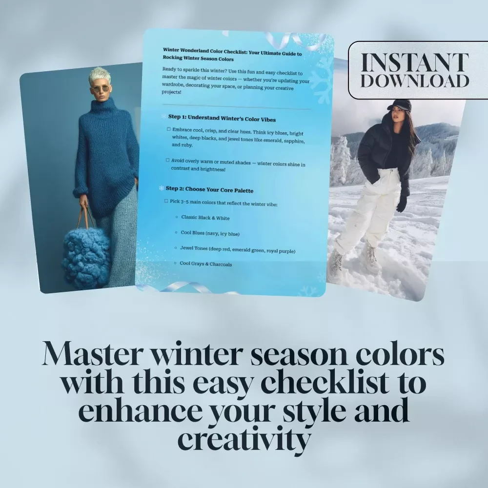 Winter Wonderland Color Checklist: Your Ultimate Guide to Rocking Winter Season Colors