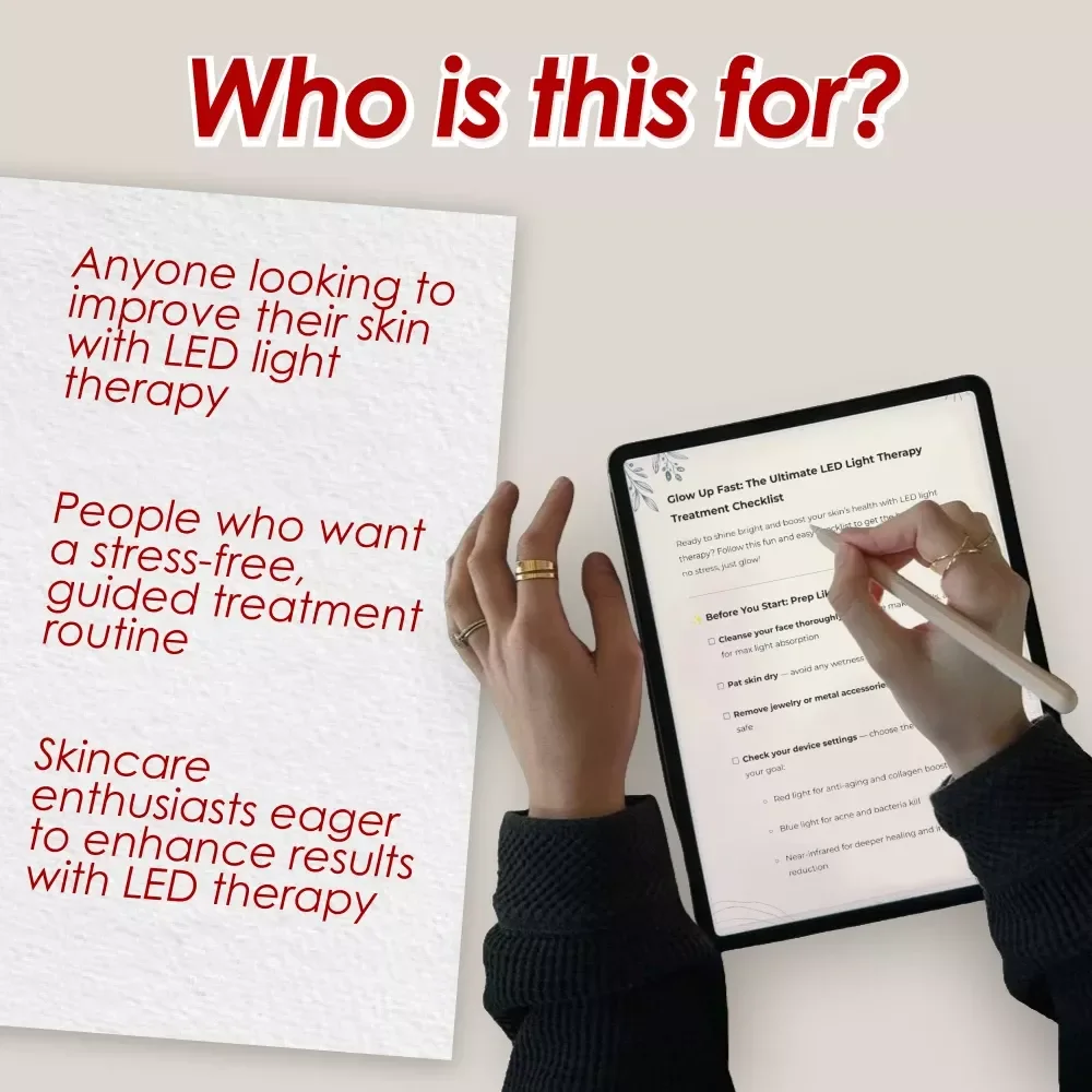 Glow Up Fast: The Ultimate LED Light Therapy Treatment Checklist - Achieve Radiant Skin with This Easy-to-Follow Guide