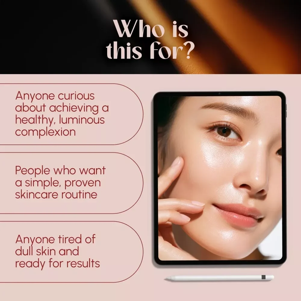 The Glass Skin Glow: Your Complete Guide to Radiant, Dewy Perfection | Korean Glass Skin Guide eBook | Skincare Routine Checklist Download