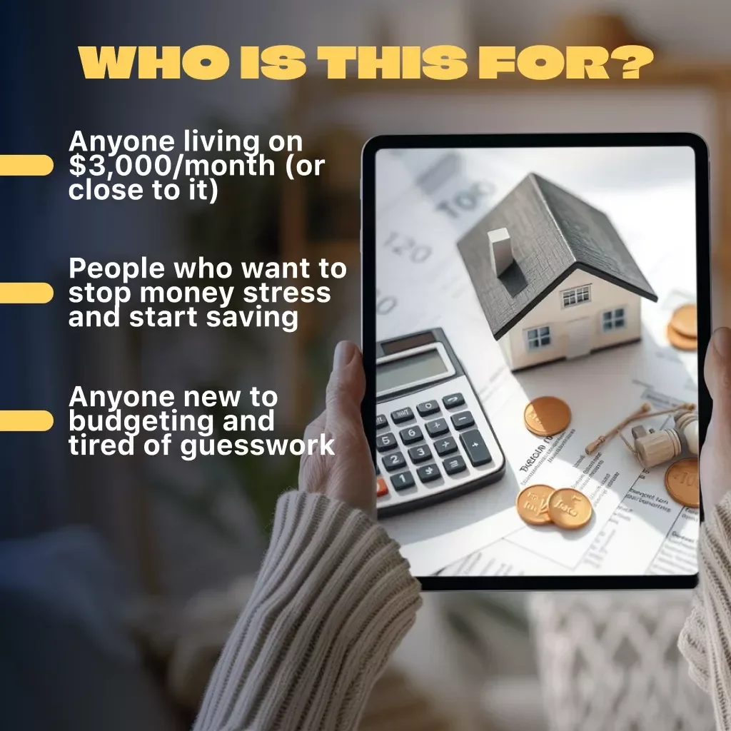 The $3,000 Simple Guide to Mastering Your Monthly Budget – How to Budget $3000 a Month | Digital Budgeting Guide, eBook, Checklist