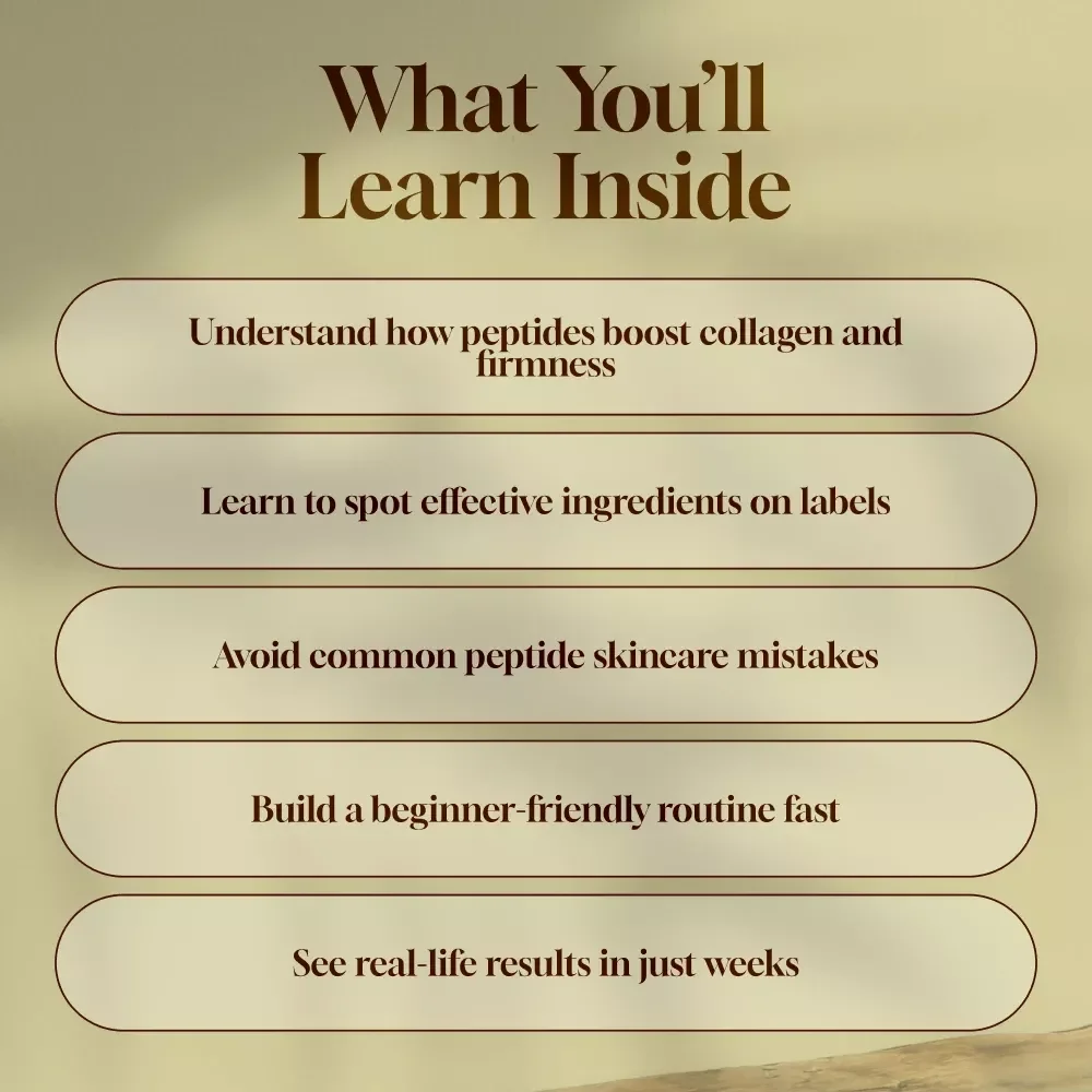 Power Peptides Guide | What Do Peptides Do for Skin? Skincare eBook for Glowing, Firm, Youthful Skin | Digital Download PDF