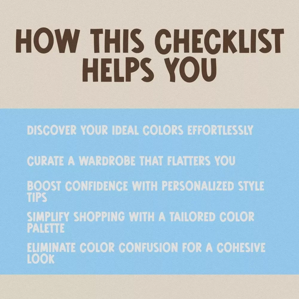 16 Season Color Analysis Checklist: Discover Your Perfect Palette with This Fun & Easy Guide
