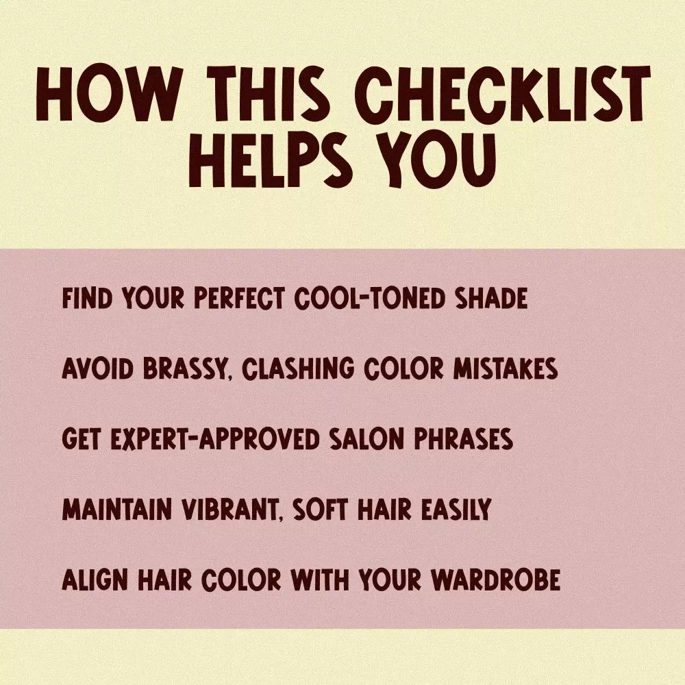 Light Summer Hair Color Checklist: Shine Bright, Stay Cool | Digital Download Hair Color Guide | Light Summer Hair Colors Checklist