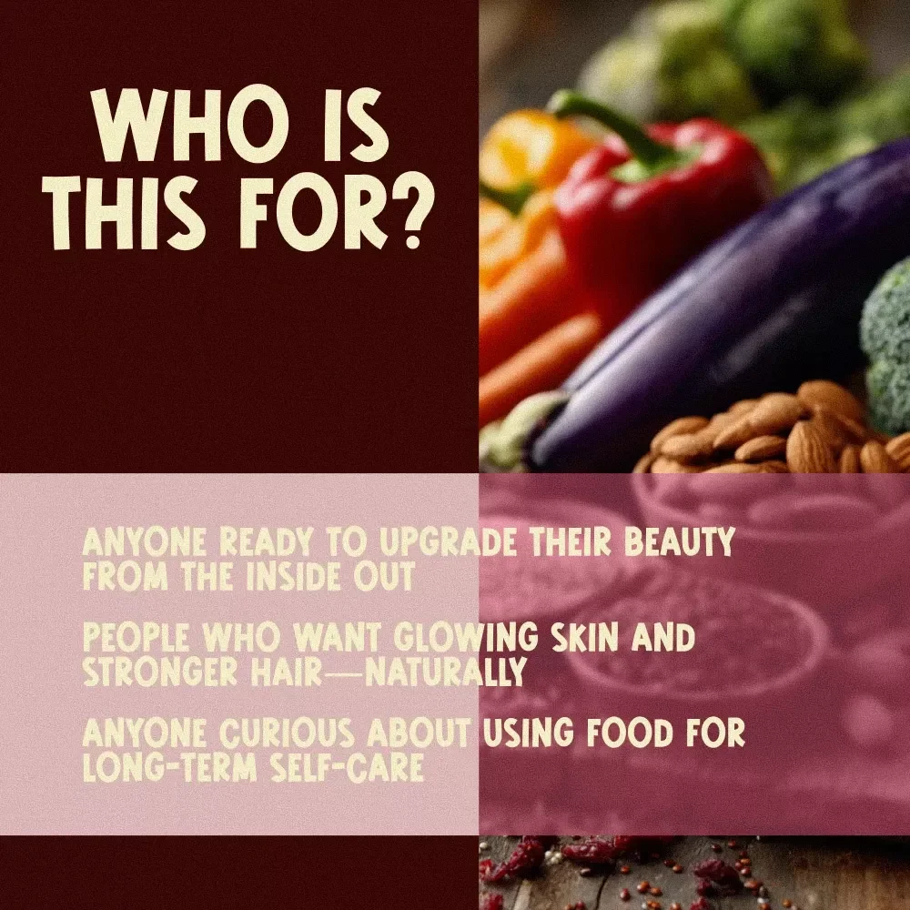 Glow Up! Your Ultimate Food Checklist for Healthy Hair & Radiant Skin | Digital Download for Glowing Skin & Shiny Hair | Food for Healthy Hair and Skin Guide